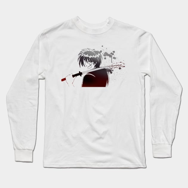 Himura Kenshin Long Sleeve T-Shirt by James Mclean